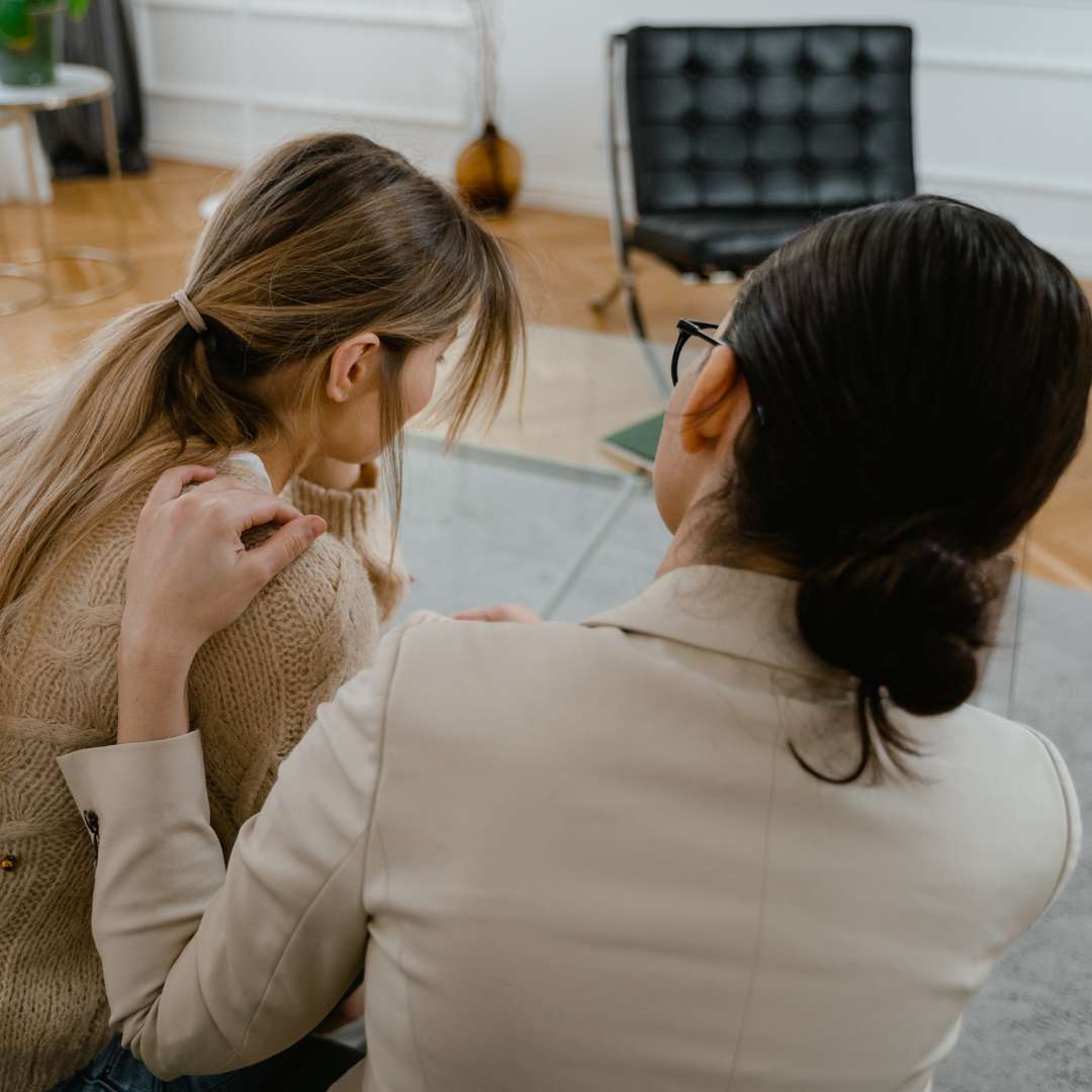 Root Cause of Drug Addiction and Treatment at VATP Oregon Therapist Comforting Patient